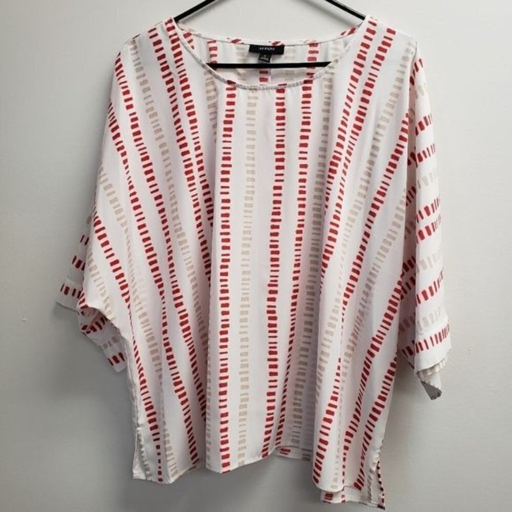 Alfani Womens Striped Top Size XL